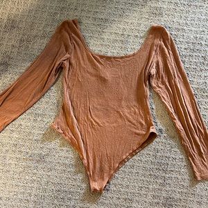 Ozma of California Rosa Bodysuit S Terracotta